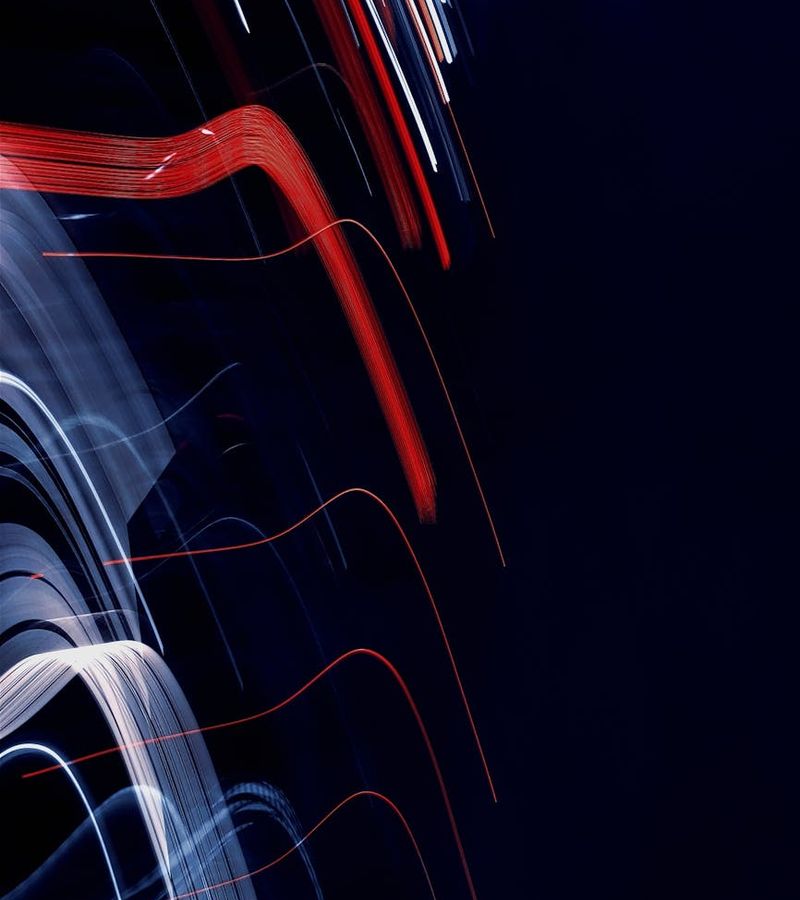 Abstract glowing metabolic energy visualization in dark space